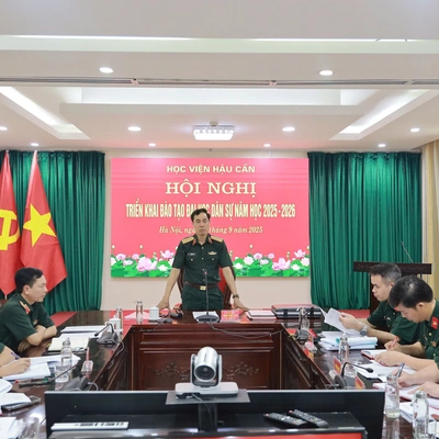 HỌC VIỆN HẬU CẦN TỔ CHỨC HỘI NGHỊ TRIỂN KHAI CÔNG TÁC ĐÀO TẠO ĐẠI HỌC DÂN SỰ NĂM HỌC 2025 – 2026