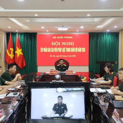 HỌC VIỆN HẬU CẦN THAM GIA HỘI NGHỊ TRỰC TUYẾN TẬP HUẤN BÁO CÁO VIÊN PHÁP LUẬT TOÀN QUÂN NĂM 2026