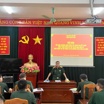 KHOA DOANH TRẠI TỔ CHỨC HỘI NGHỊ RÚT KINH NGHIỆM ĐOÀN CÔNG TÁC XÂY DỰNG CÔNG TRÌNH KHẨN CẤP CHO NHÂN DÂN TẠI XÃ MƯỜNG THAN, TỈNH LAI CHÂU