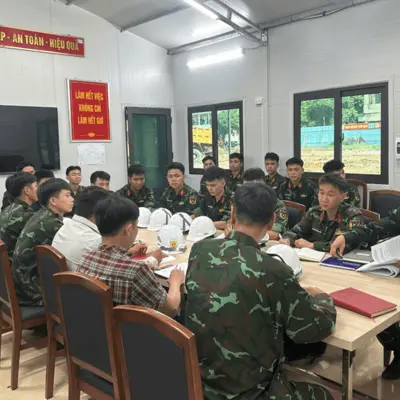 THỰC TẬP NÂNG CAO NĂNG LỰC CHỈ HUY CHUYÊN MÔN KỸ THUẬT CHO HỌC VIÊN LỚP S529, CHUYÊN NGÀNH DOANH TRẠI XÂY DỰNG DÂN DỤNG VÀ CÔNG NGHIỆP