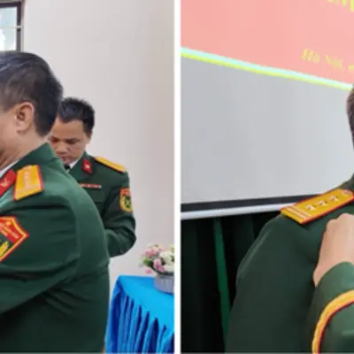 ĐẢNG BỘ KHOA DOANH TRẠI TỔ CHỨC LỄ TRAO TẶNG HUY HIỆU 30 NĂM TUỔI ĐẢNG