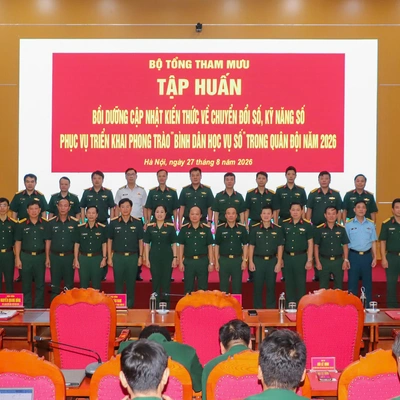 HỌC VIỆN HẬU CẦN THAM GIA TẬP HUẤN, BỒI DƯỠNG CẬP NHẬT KIẾN THỨC VỀ CHUYỂN ĐỔI SỐ, KỸ NĂNG SỐ PHỤC VỤ TRIỂN KHAI PHONG TRÀO “BÌNH DÂN HỌC VỤ SỐ” TRONG QUÂN ĐỘI NĂM 2026