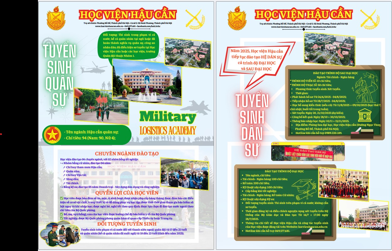 HƯỚNG DẪN  ĐĂNG KÝ TUYỂN SINH TRÌNH ĐỘ ĐẠI HỌC CÚA HỌC VIỆN HẬU CẦN