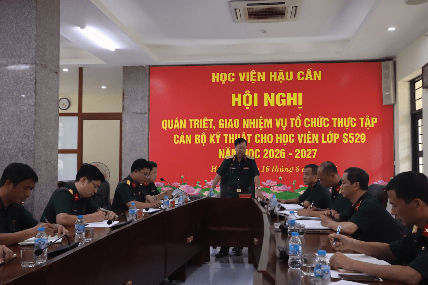 HỌC VIỆN HẬU CẦN TỔ CHỨC HỘI NGHỊ QUÁN TRIỆT, GIAO NHIỆM VỤ THỰC TẬP CÁN BỘ KỸ THUẬT CHO HỌC VIÊN LỚP S529