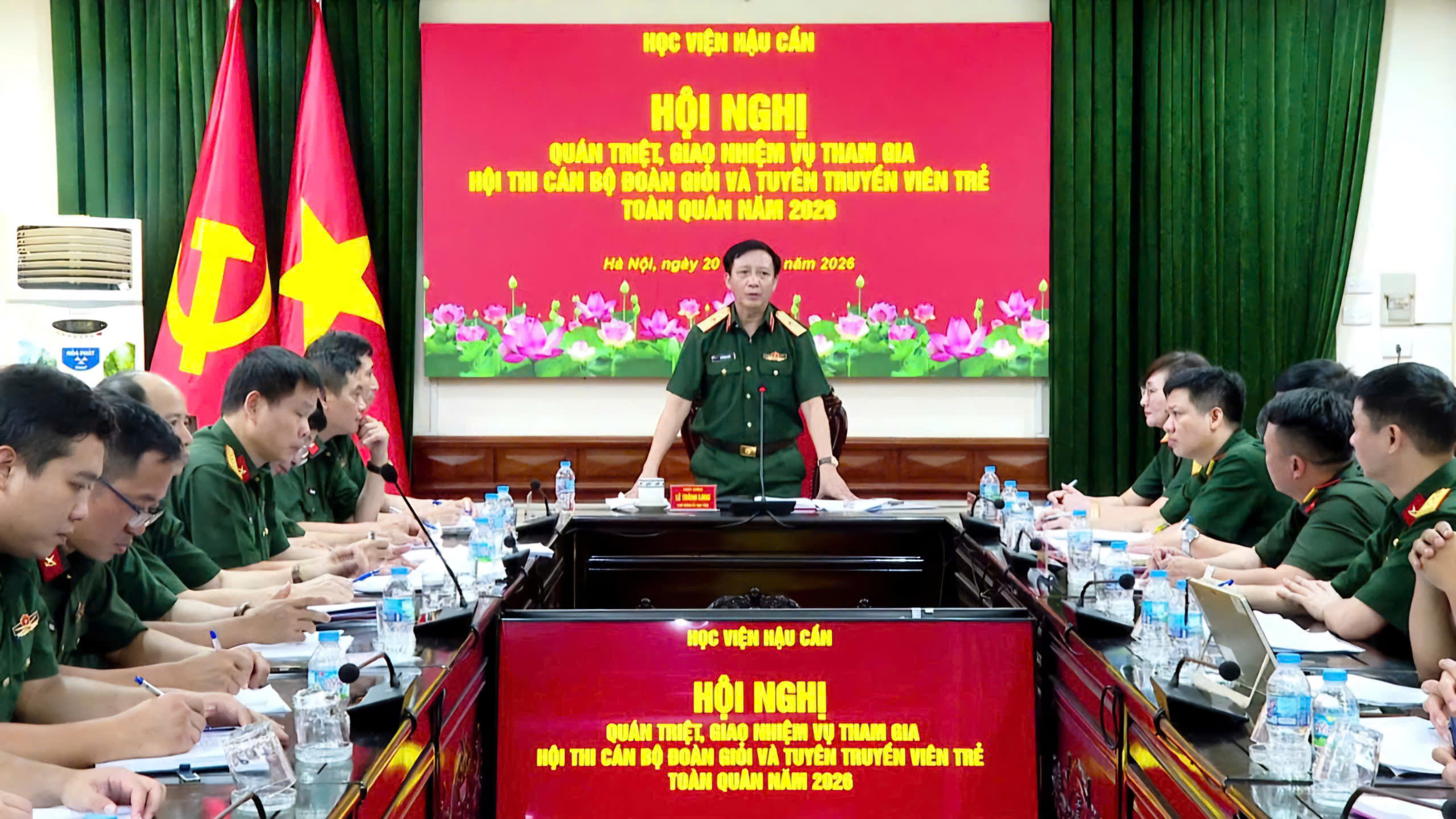 HỌC VIỆN HẬU CẦN TRIỂN KHAI NHIỆM VỤ THAM GIA HỘI THI CÁN BỘ ĐOÀN GIỎI VÀ TUYÊN TRUYỀN VIÊN TRẺ TOÀN QUÂN NĂM 2026
