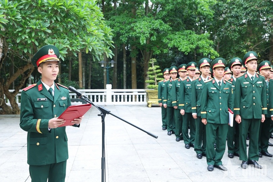 Học viên Học viện Hậu cần hứa quyết tâm hoàn thành xuất sắc nhiệm vụ khóa học