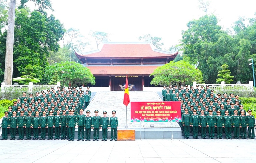 Học viên Học viện Hậu cần hứa quyết tâm hoàn thành xuất sắc nhiệm vụ khóa học