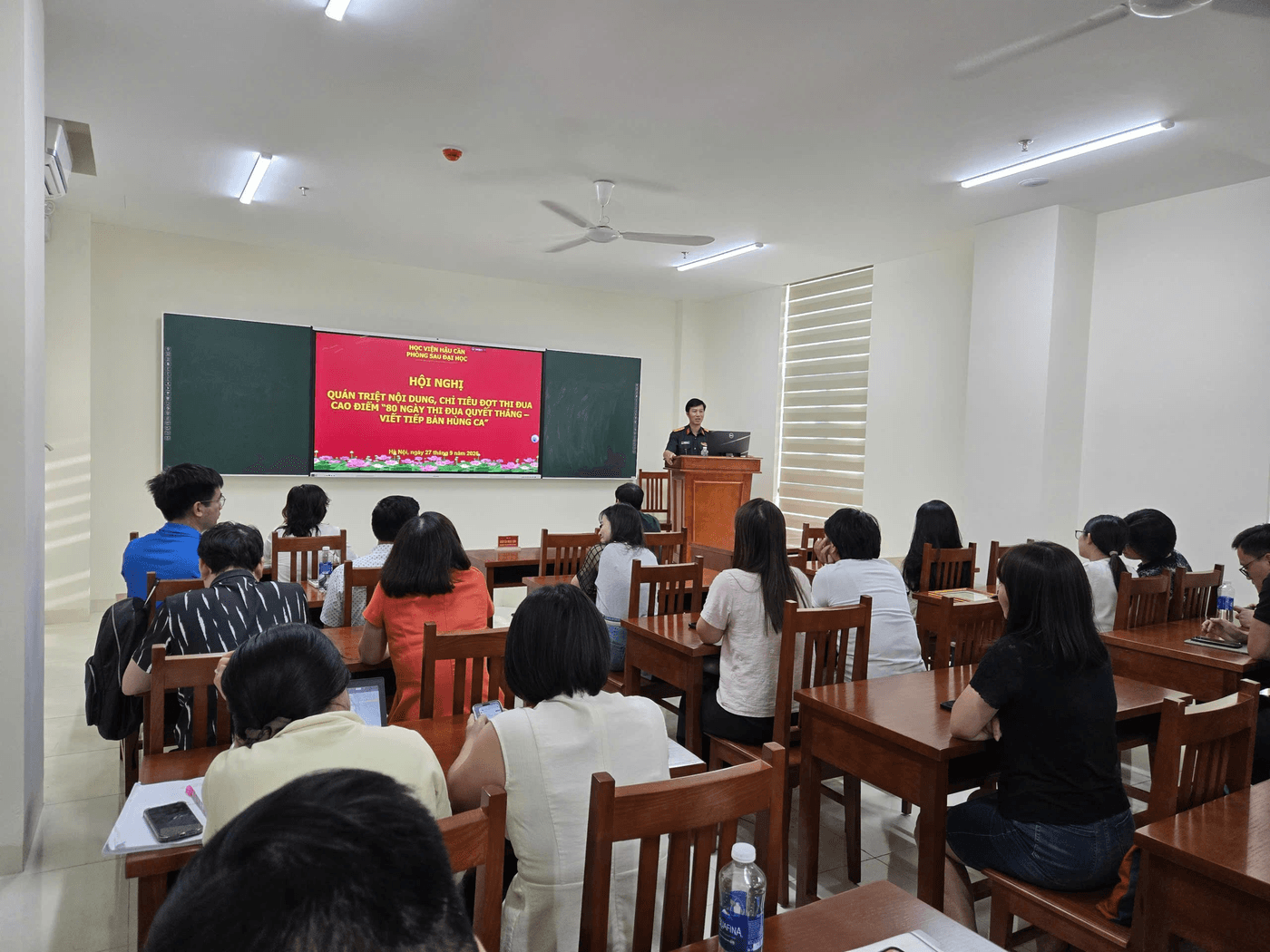 PHÒNG SAU ĐẠI HỌC PHÁT ĐỘNG ĐỢT THI ĐUA CAO ĐIỂM CHÀO MỪNG CÁC NGÀY LỄ LỚN CỦA QUÂN ĐỘI